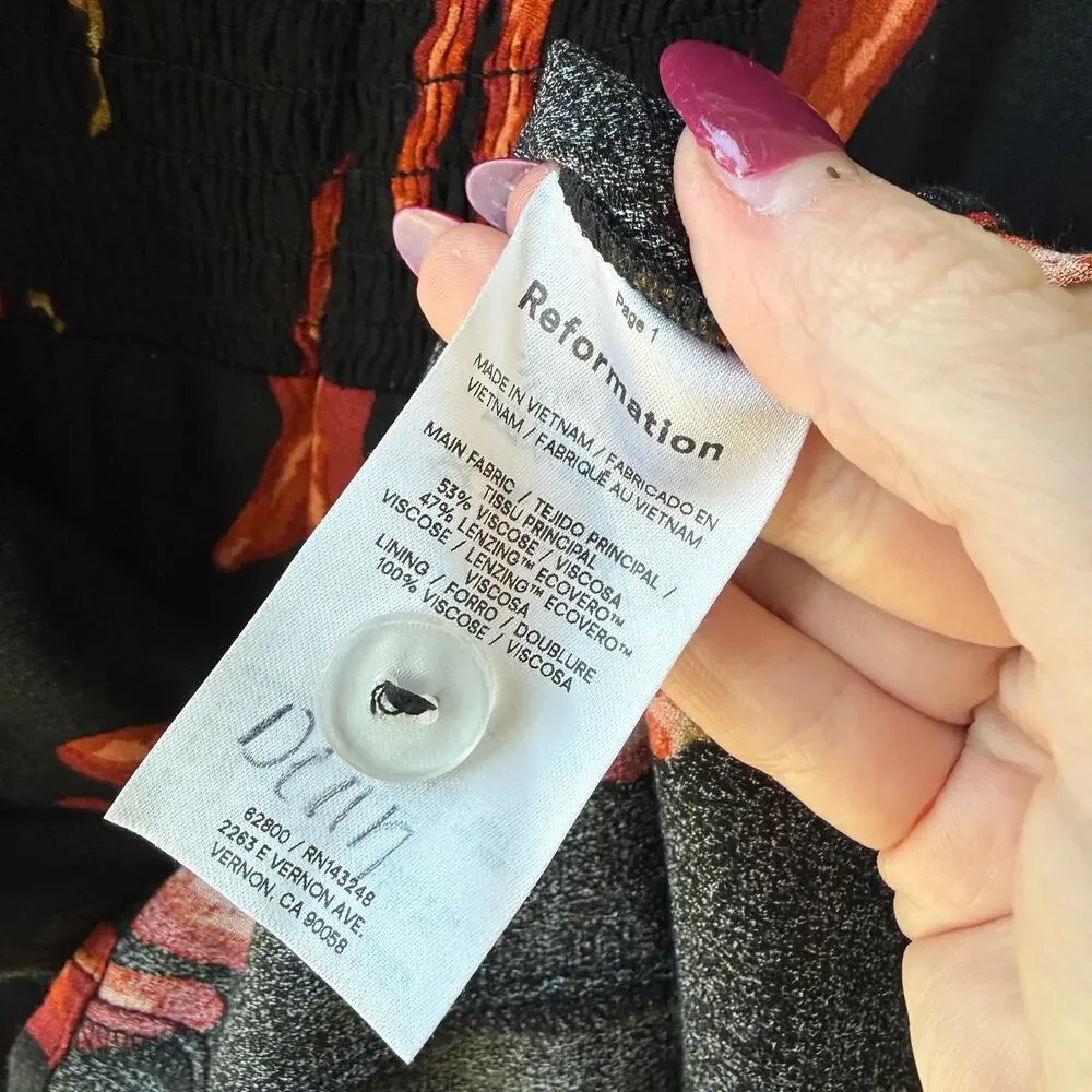 Reformation Gabin Chili Pepper Dress - Picture 4 of 5